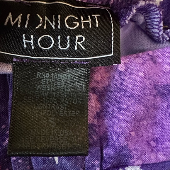 Midnight Hour Purple Celestial Print Women's Skirt - Picture 6 of 7